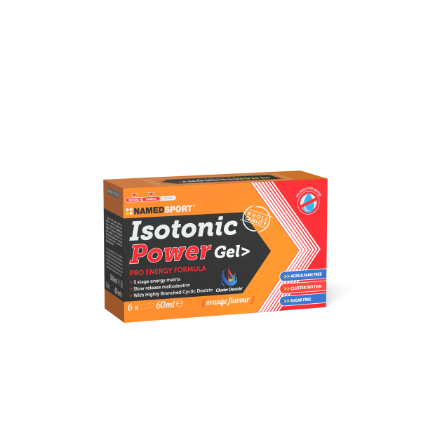 Box ISOTONIC POWER GEL> Orange - 6gel