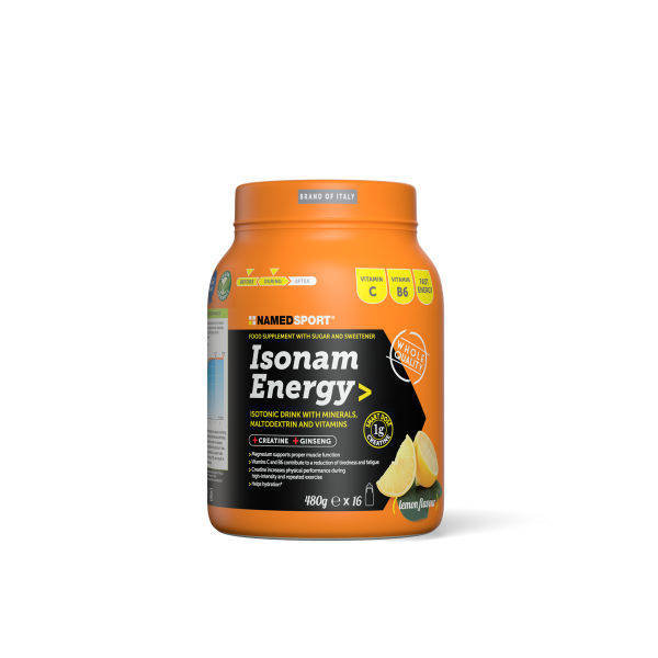 ISONAM ENERGY> LEMON -  480g - 1g creatina