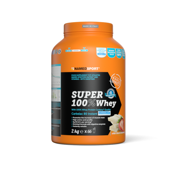 SUPER 100% WHEY White Choco & Strawberry - 2kg