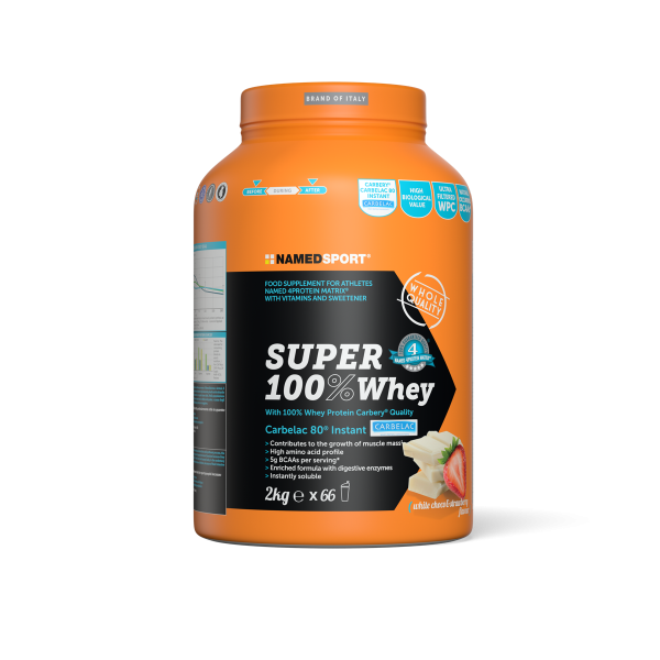 SUPER 100% WHEY White Choco & Strawberry - 2kg
